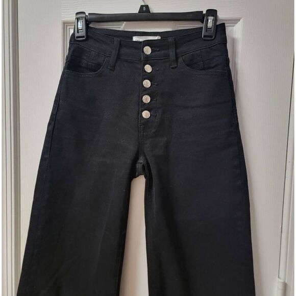 TRN Frayed Hem Wide Leg Jeans 24 - Picture 5 of 11